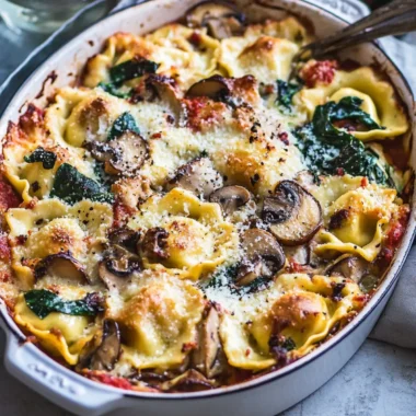 Mushroom and Spinach Tortelloni Bake for Cozy Nights 10 Mushroom And Spinach Tortelloni Bake