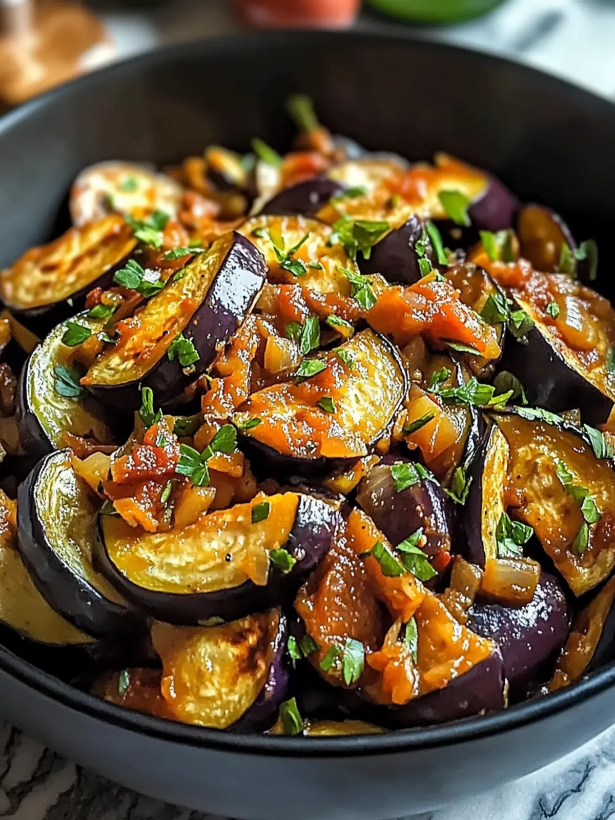 Eggplant and Zucchini Sauté in 30 Minutes: Quick Vegan Delight 4 Eggplant and Zucchini Sauté in 30 Minutes