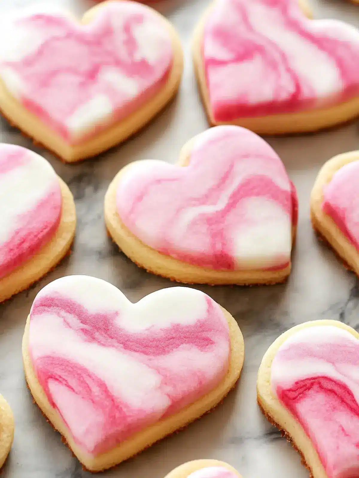 Marbled Pink Valentine’s Day Sugar Cookies That Wow Your Loved Ones 4 Marbled Pink Valentine's Day Sugar Cookies