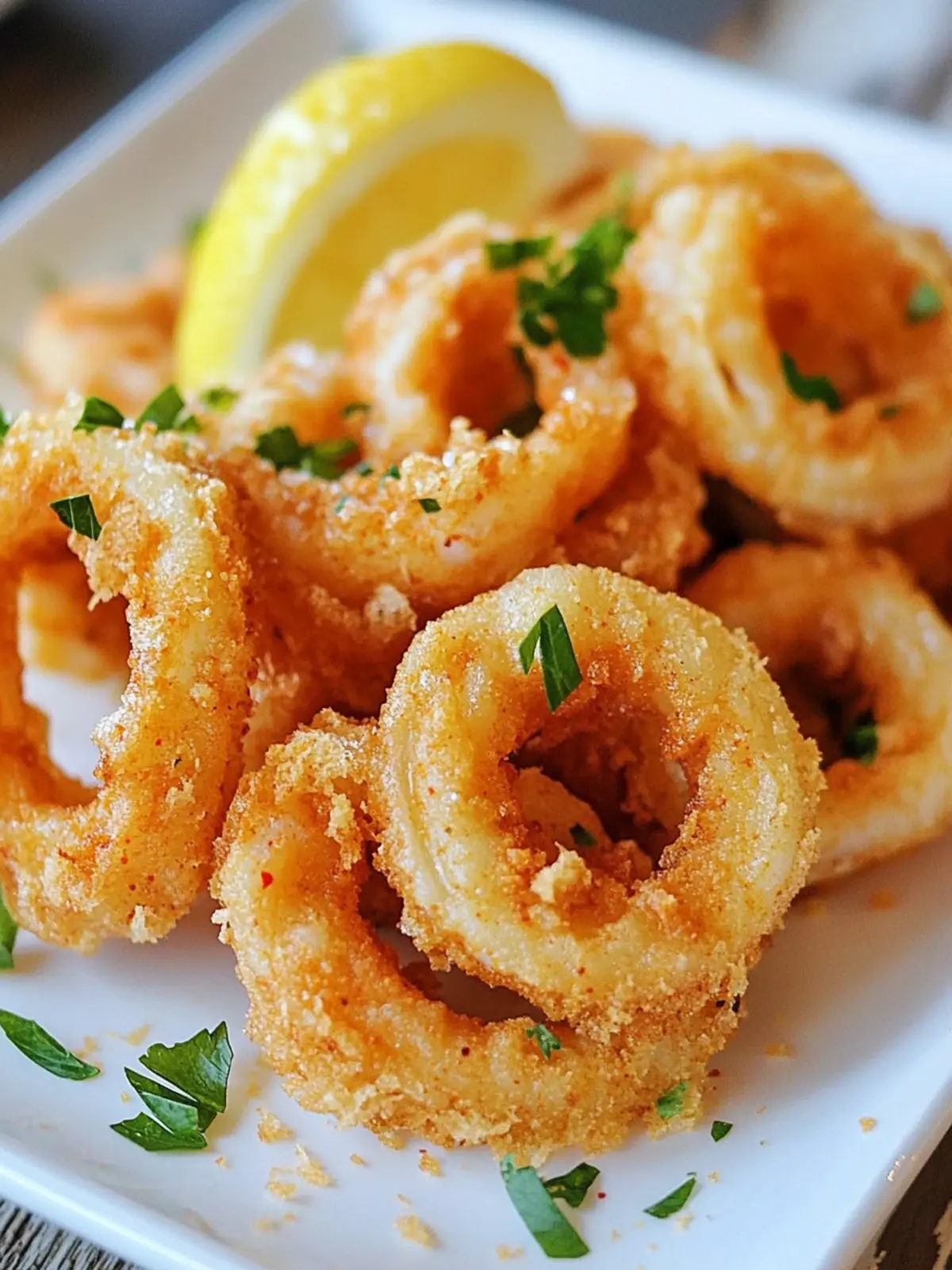 Crispy Fried Calamari with Spanish Paprika and Zesty Lemon 5 Fried Calamari with Spanish Paprika and Lemon