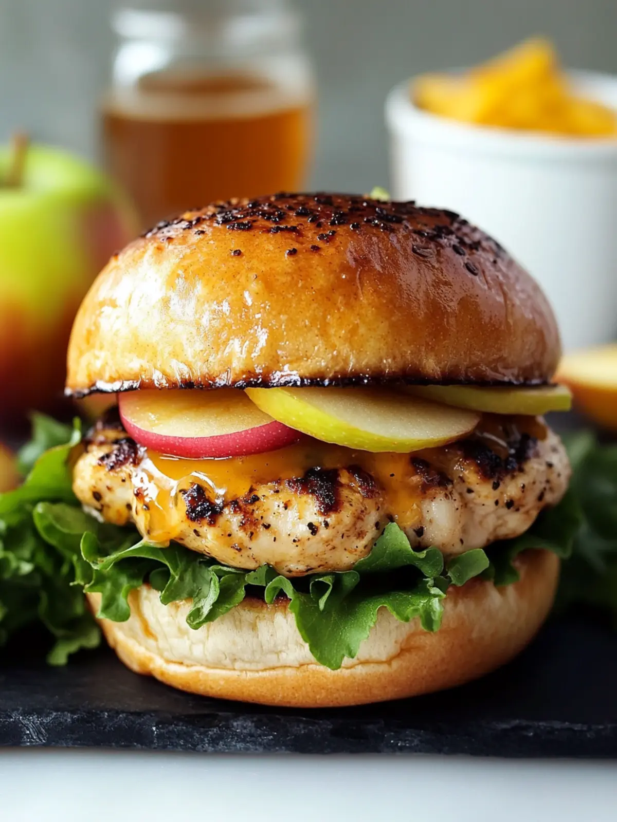 Maple Mustard Chicken Apple Burgers: Irresistibly Juicy Bites 5 Maple Mustard Chicken Apple Burgers