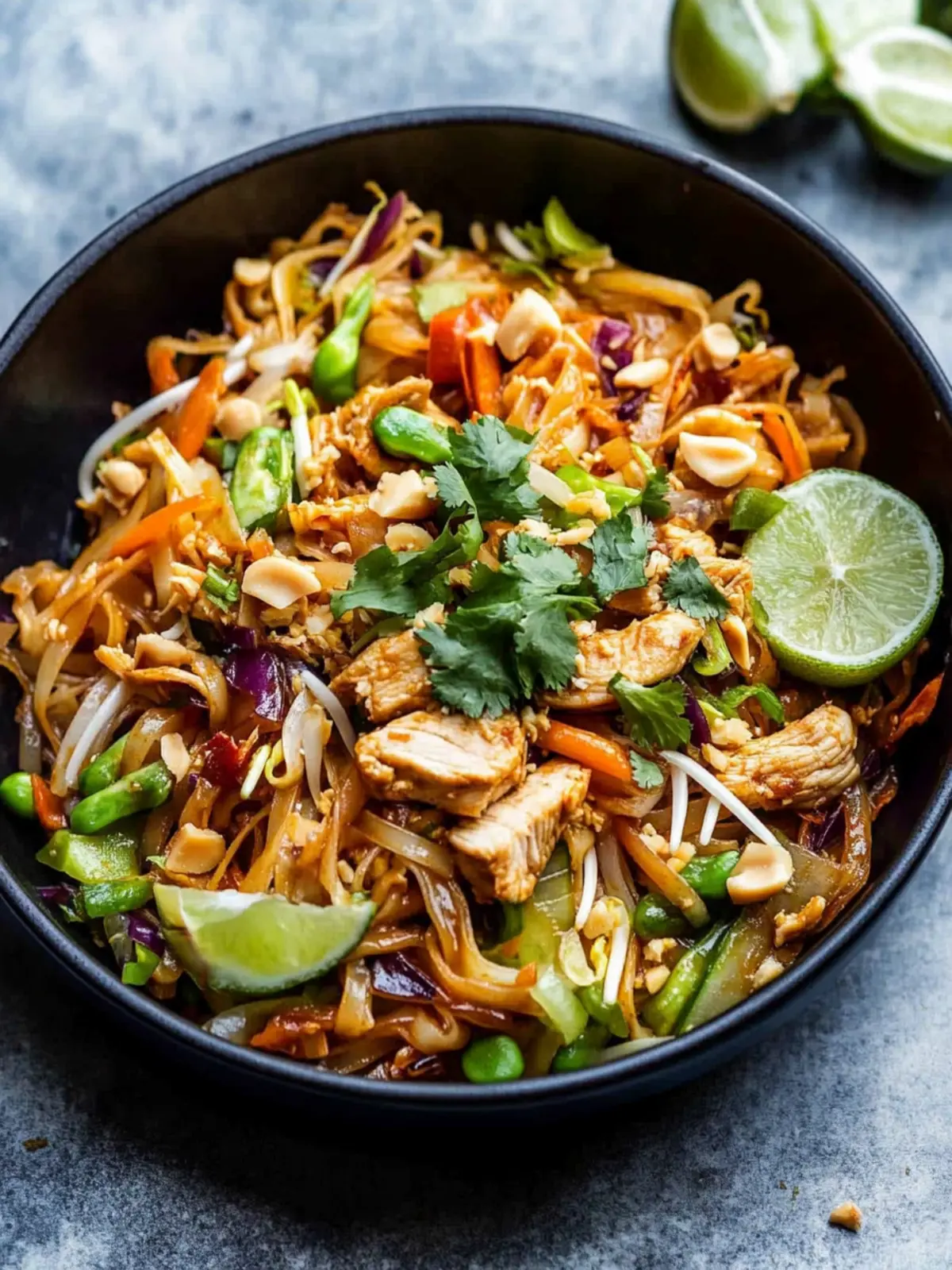 Healthy Chicken Pad Thai That Will Wow Your Weeknight Dinner 3 Healthy Chicken Pad Thai (Noodle-free!)
