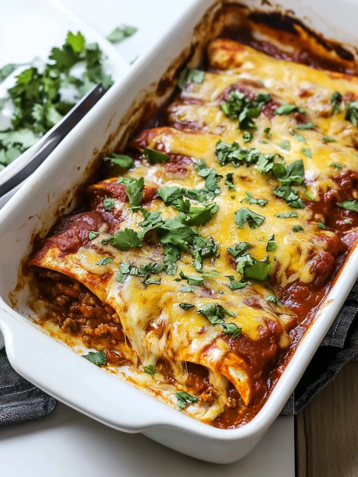 Melt-in-Your-Mouth Refried Bean and Cheese Enchiladas 4 Refried Bean and Cheese Enchiladas
