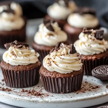Decadent Mini Chocolate Cheesecakes with Oreo Crust Delight 22 Mini Chocolate Cheesecakes with Oreo Crust