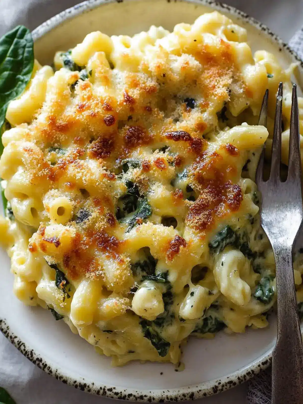 Old Fashioned Baked Macaroni and Cheese with Spinach Bliss 5 Old Fashioned Baked Macaroni and Cheese with Spinach