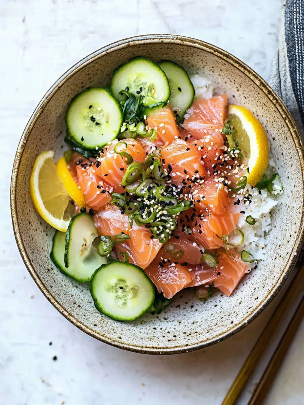 Miso Soy Salmon Sashimi Bowl in Just 15 Minutes! 3 Miso Soy Salmon Sashimi Bowl