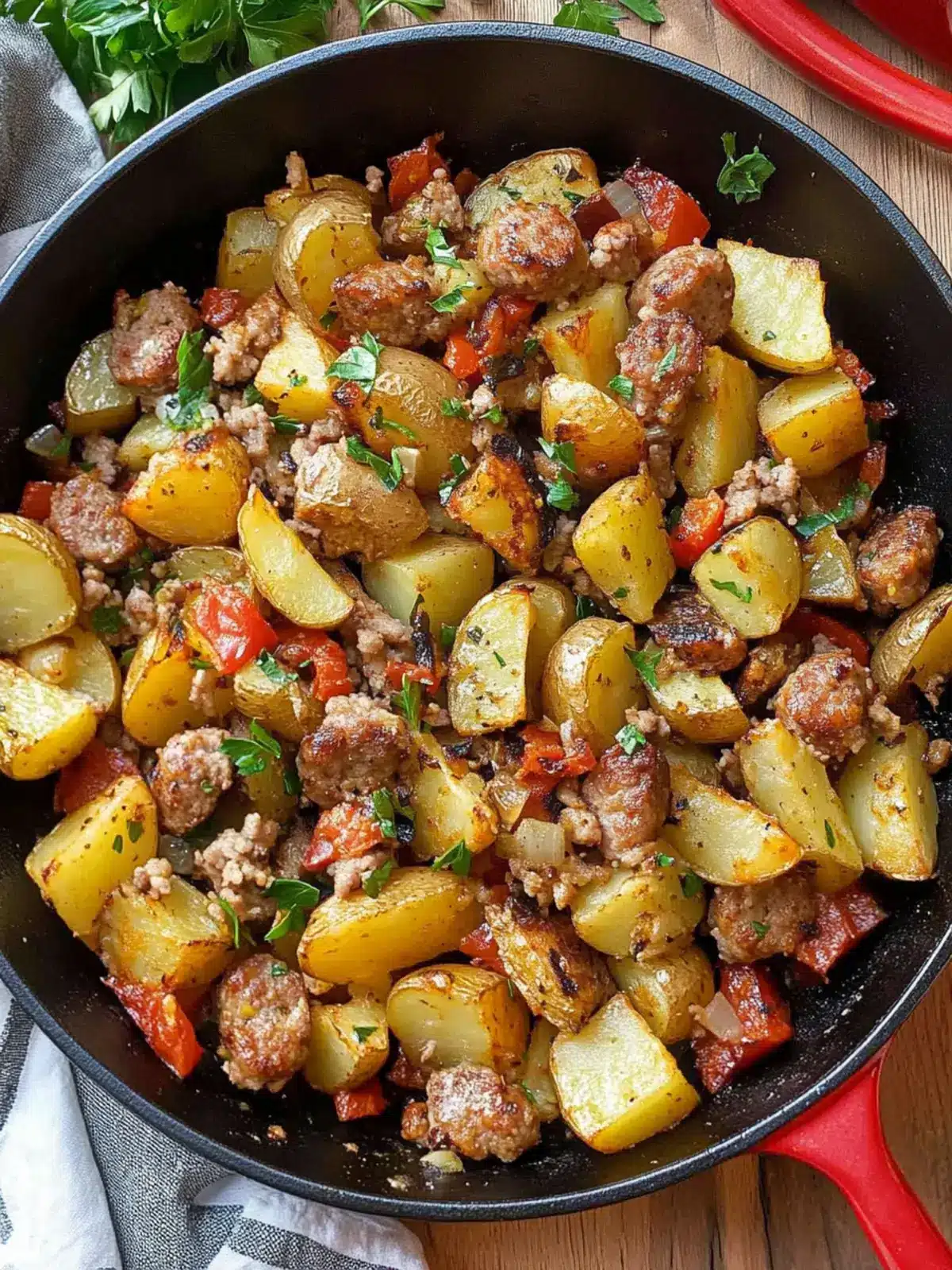 Fried Potatoes and Sausage Skillet: The Ultimate Comfort Dish 3 Fried Potatoes and Sausage Skillet