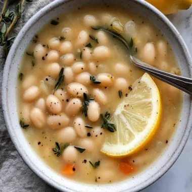 Ultimate Greek White Bean Soup with Garlic & Lemon Comfort 9 Greek White Bean Soup With Garlic & Lemon