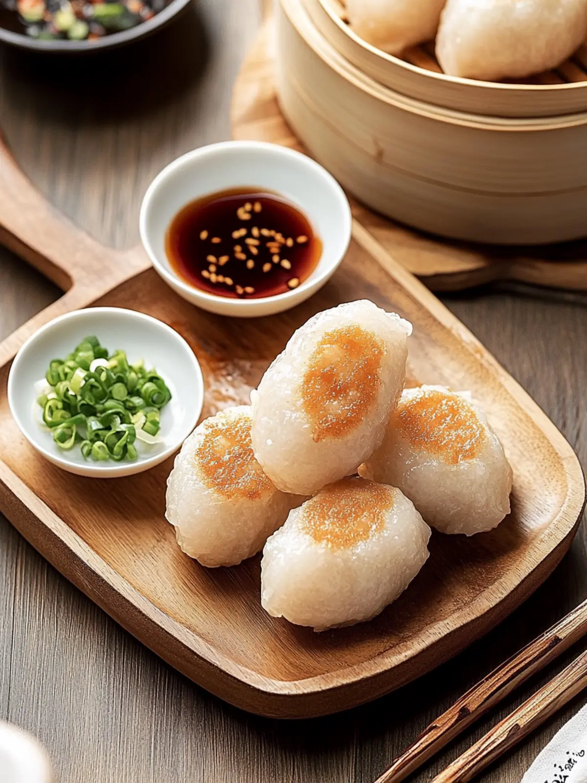 Delicious Ham Sui Gok: Crispy Fried Dumplings at Home 3 Ham Sui Gok (Fried Glutinous Rice Dumplings 咸水角)