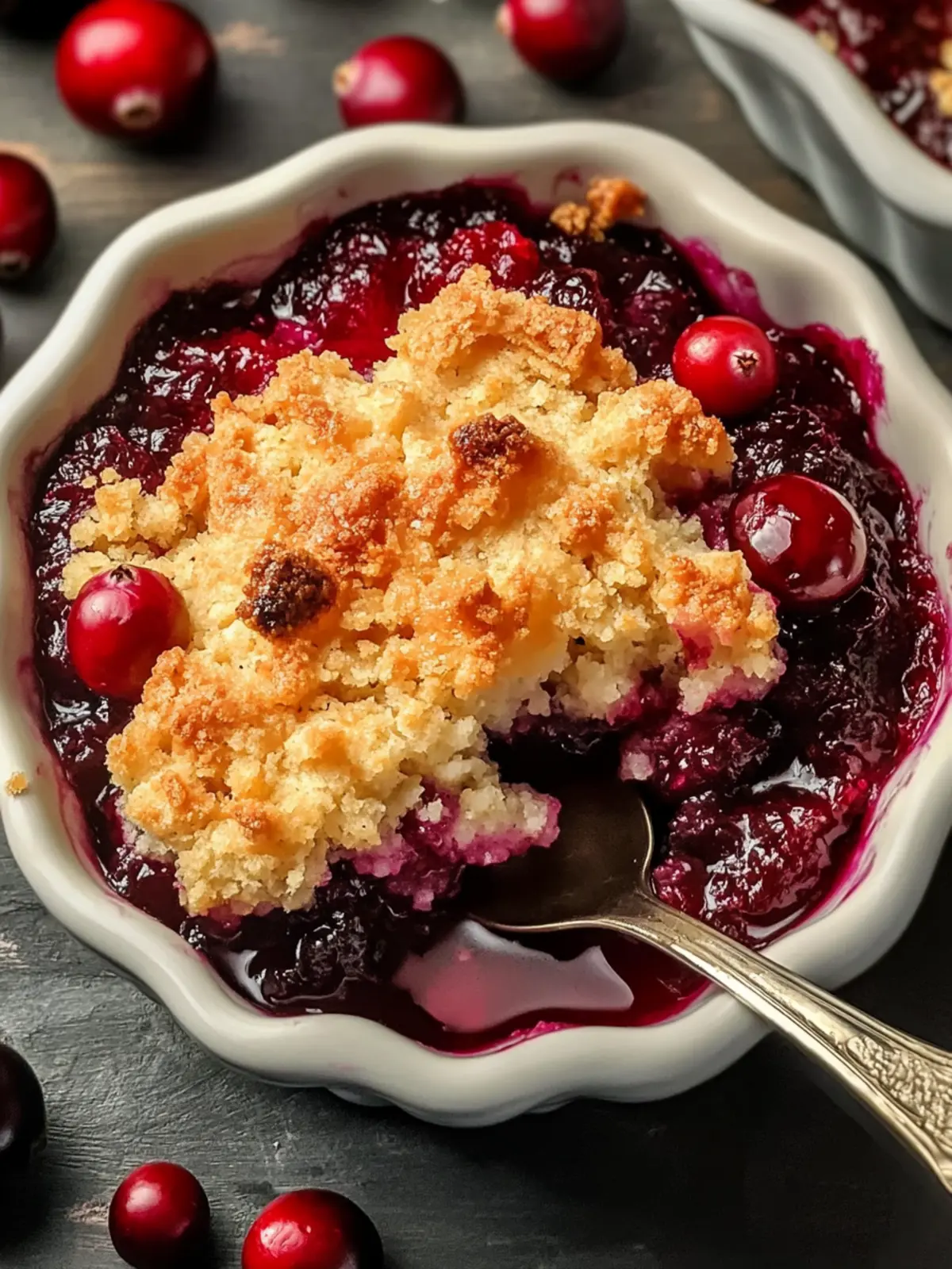 Crispy Cranberry Cobbler: A Tart Holiday Treat to Savor 4 Crispy Cranberry Cobbler