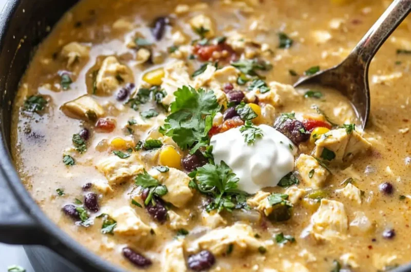 Roasted Poblano Chicken Chili