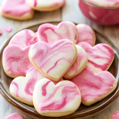 Marbled Pink Valentine’s Day Sugar Cookies That Wow Your Loved Ones 9 Marbled Pink Valentine's Day Sugar Cookies