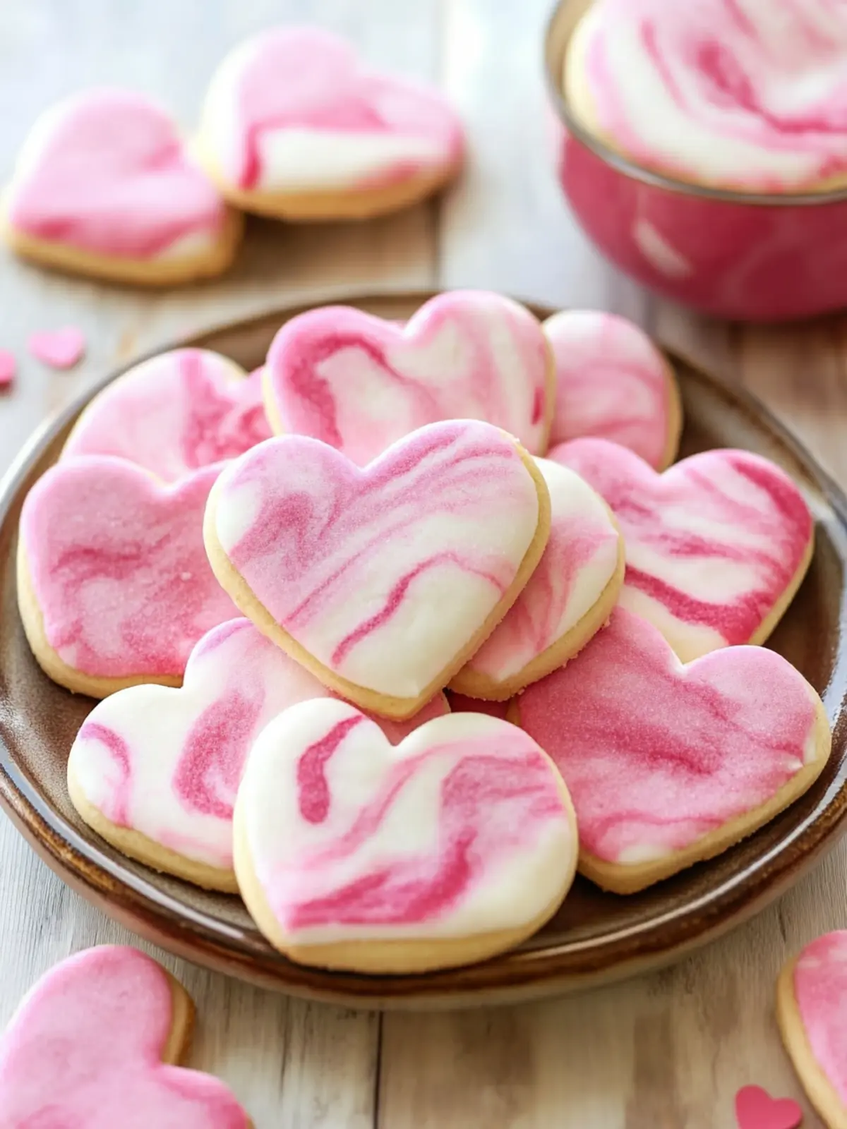 Marbled Pink Valentine’s Day Sugar Cookies That Wow Your Loved Ones 5 Marbled Pink Valentine's Day Sugar Cookies