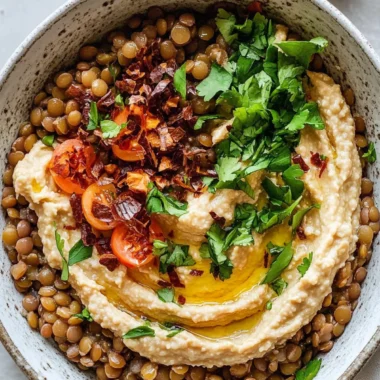 Savor This Quick Sautéed Lentil Bowl with Hummus & Chili Oil 10 Quick Sautéed Lentil Bowl with Hummus and Chili Oil