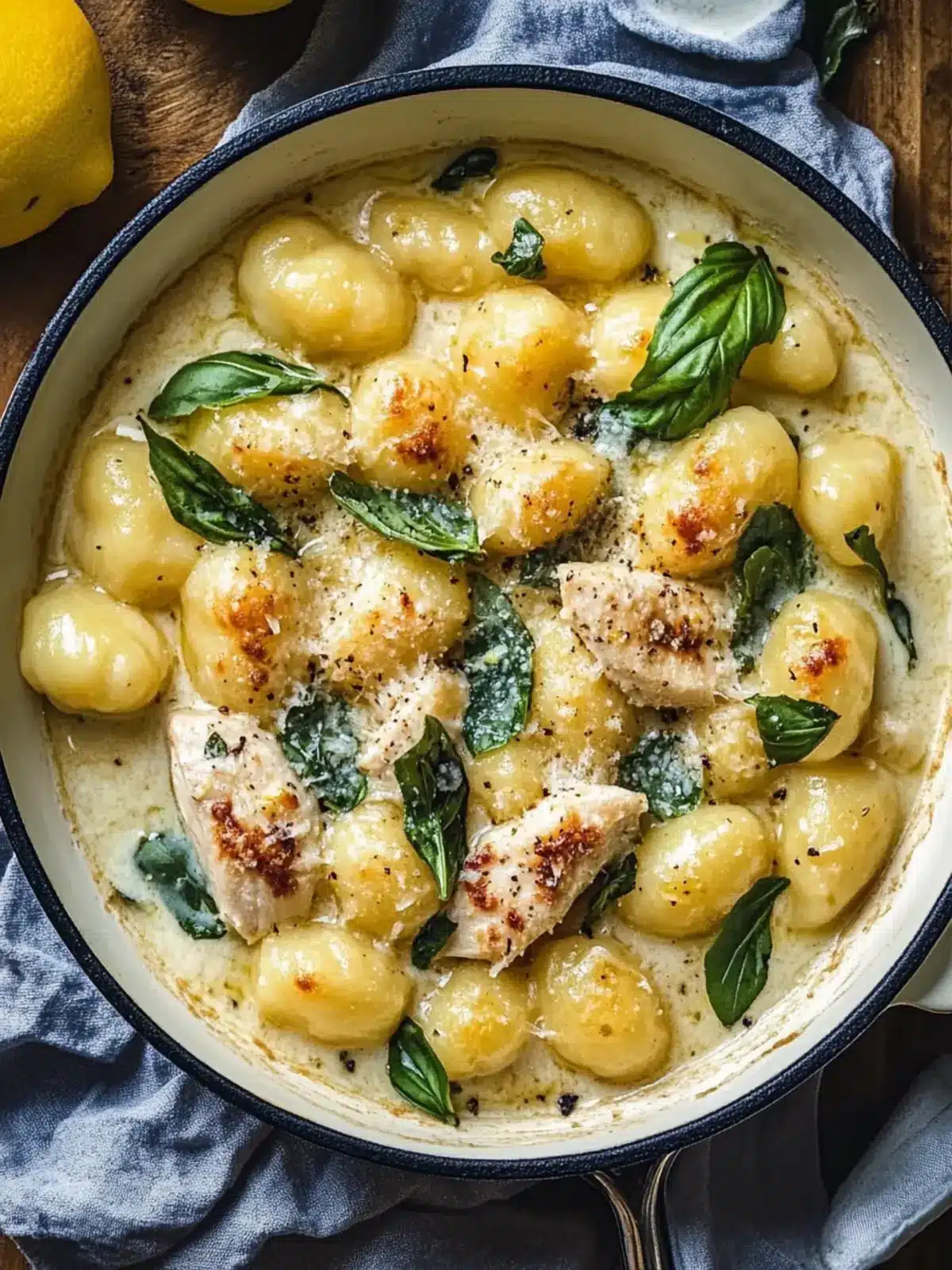 Creamy Lemon Chicken Gnocchi in Just 35 Minutes! 3 Lemon Chicken Gnocchi