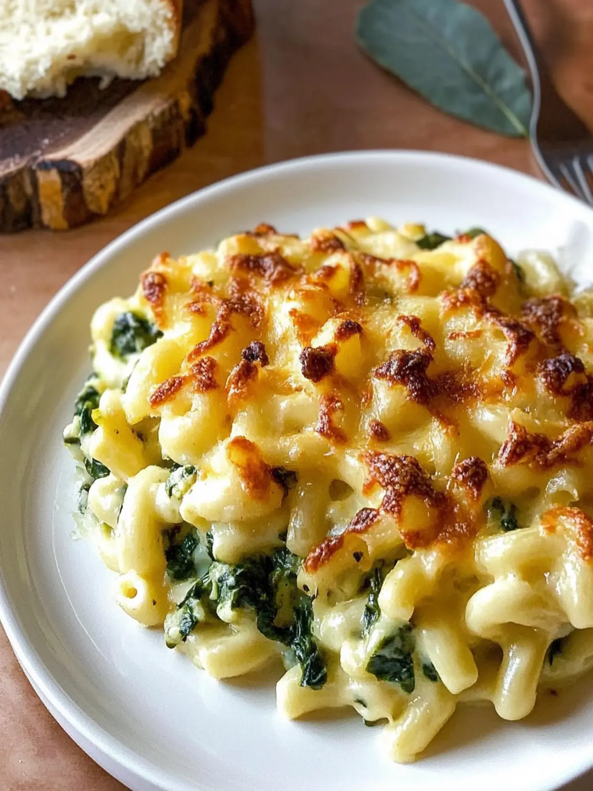 Old Fashioned Baked Macaroni and Cheese with Spinach Bliss 3 Old Fashioned Baked Macaroni and Cheese with Spinach