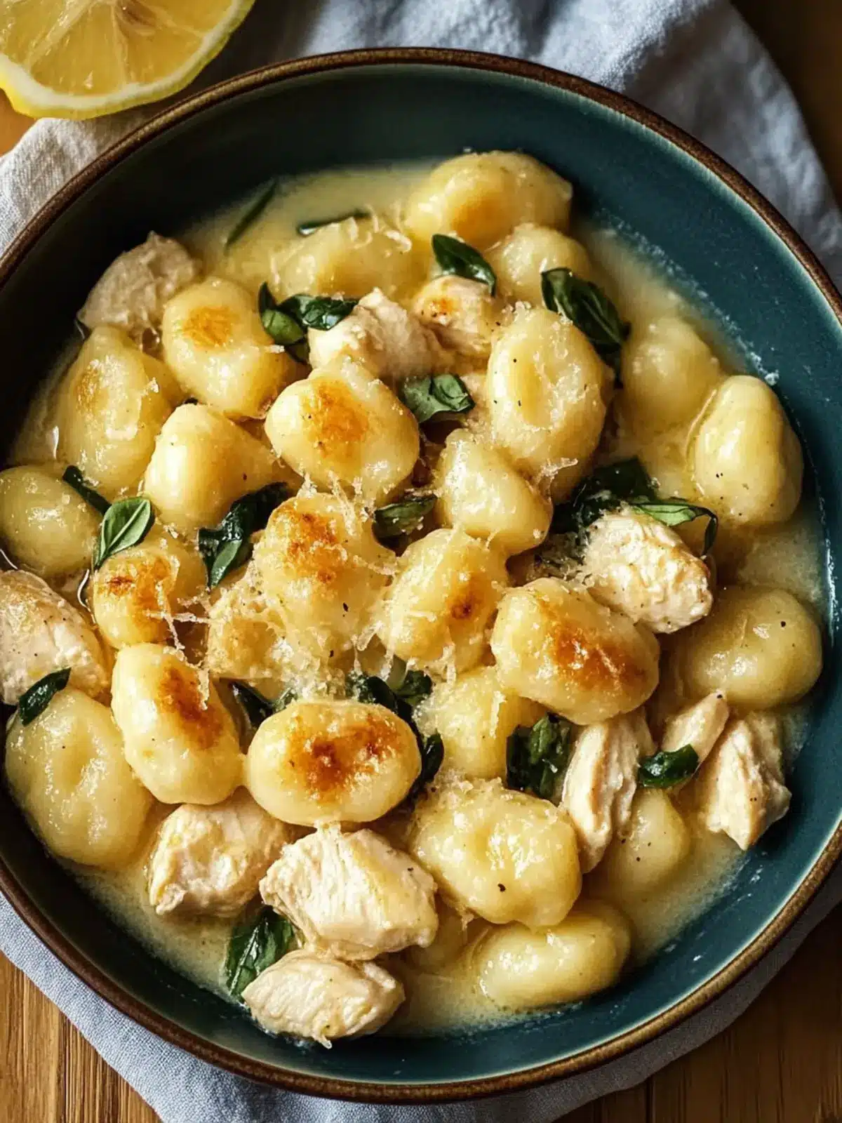 Creamy Lemon Chicken Gnocchi in Just 35 Minutes! 4 Lemon Chicken Gnocchi