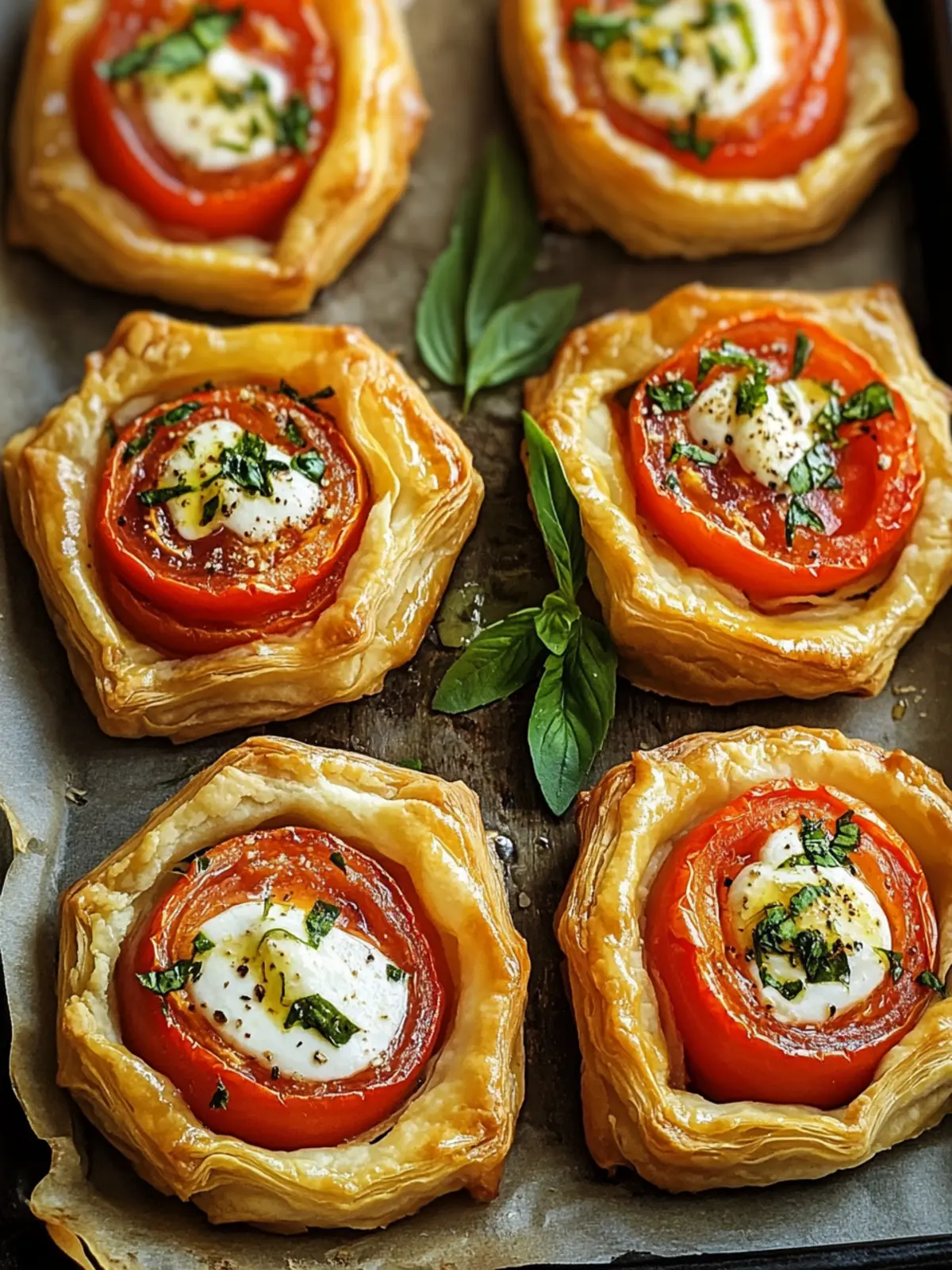 Easy Tomato Tartlets with Puff Pastry for Effortless Entertaining 3 Easy Tomato Tartlets with Puff Pastry