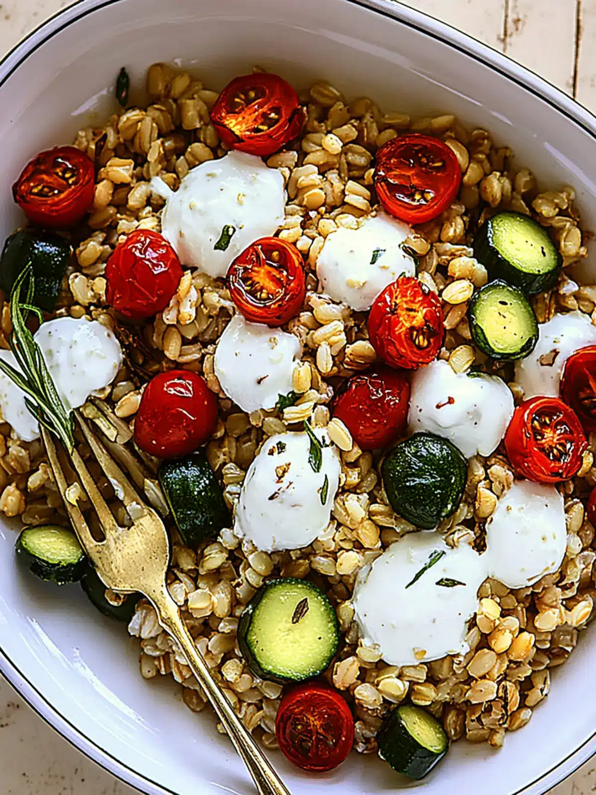 Refreshing Barley Salad with Summer Vegetables to Brighten Your Day 4 Barley Salad with Summer Vegetables