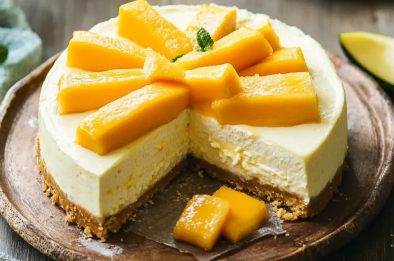 Mango Coconut Cheesecake