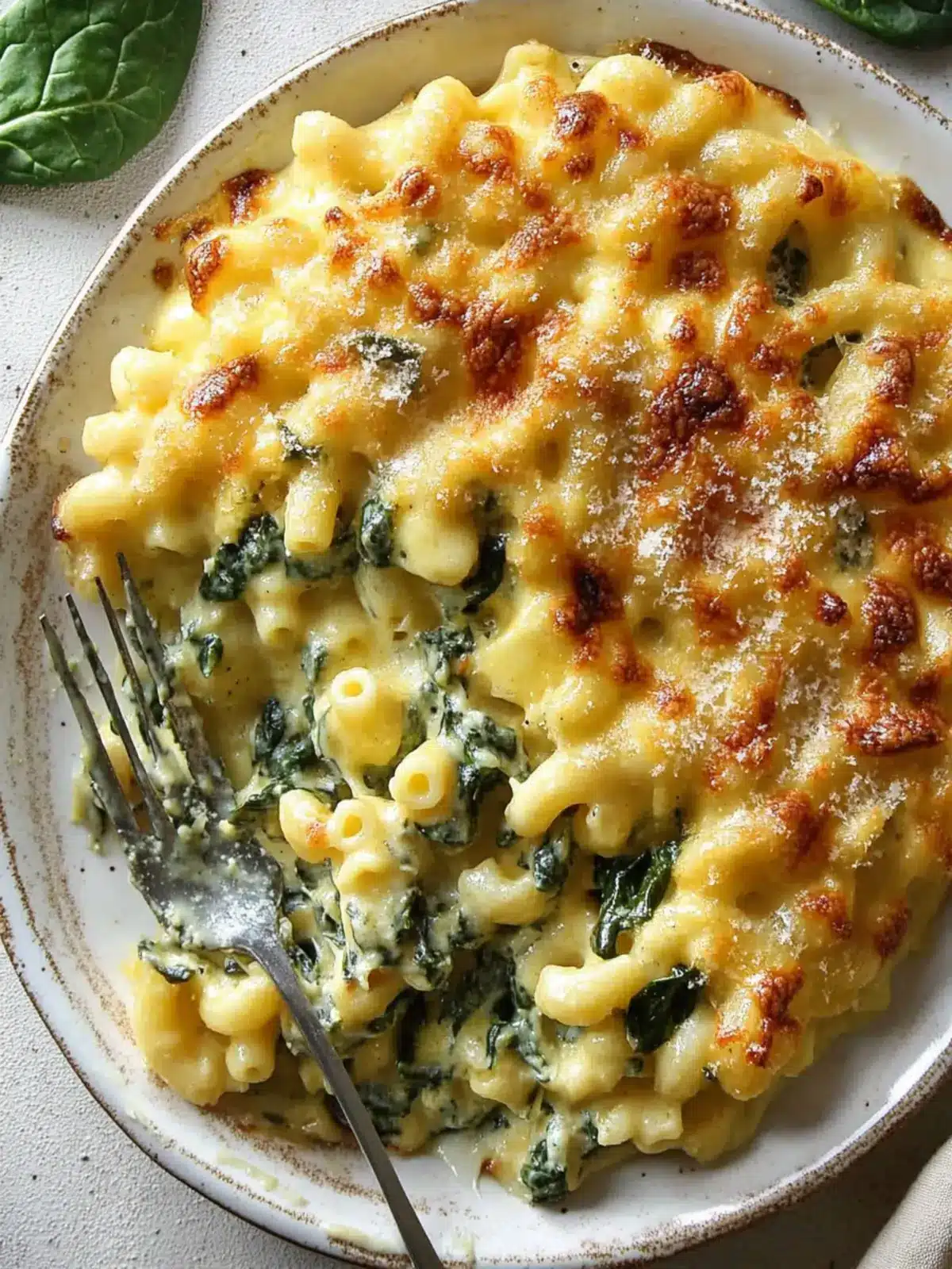 Old Fashioned Baked Macaroni and Cheese with Spinach Bliss 4 Old Fashioned Baked Macaroni and Cheese with Spinach