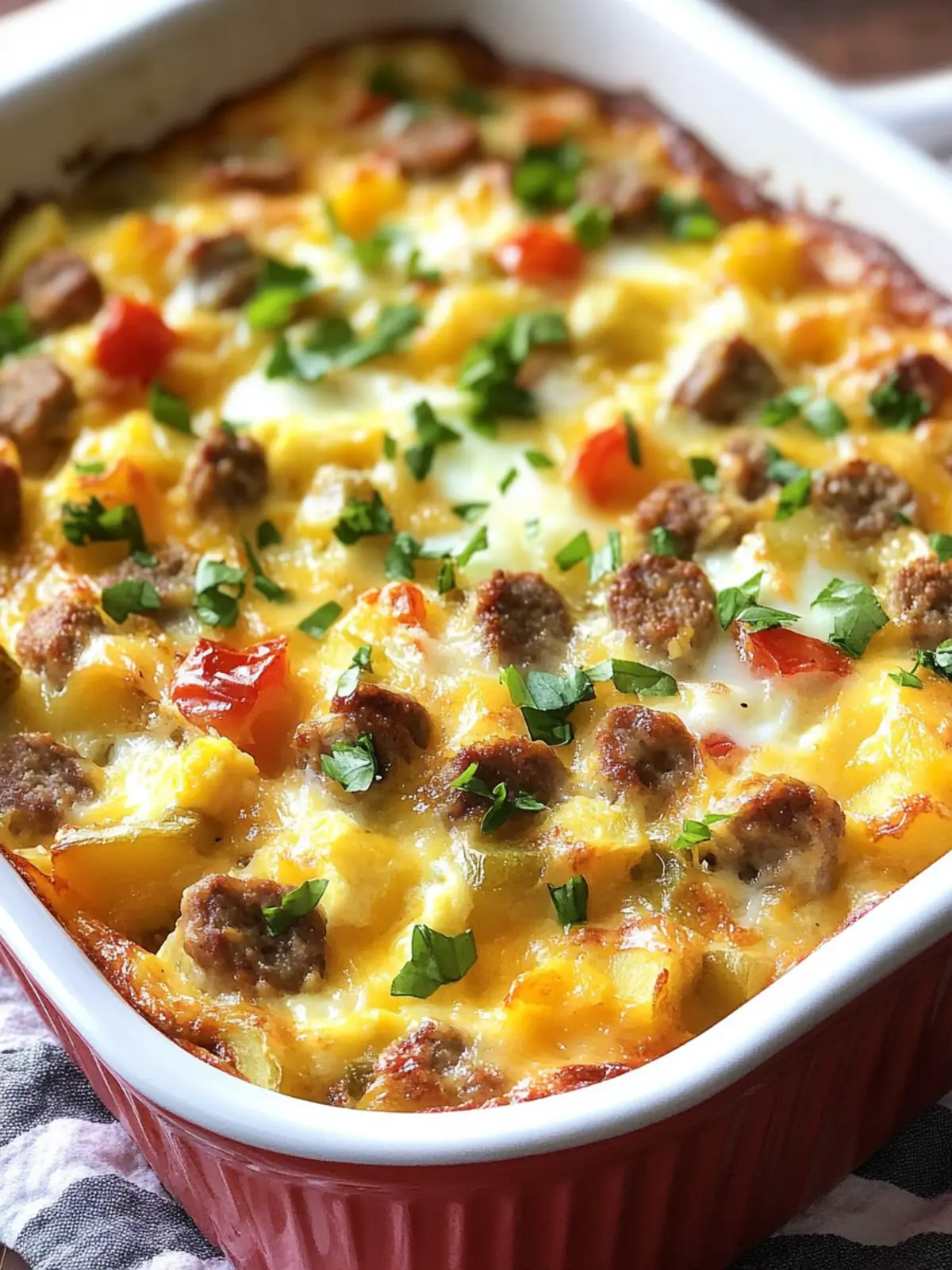 The Best Sausage, Egg, Potato Breakfast Casserole Surprise 3 The Best Sausage, Egg, Potato Breakfast Casserole