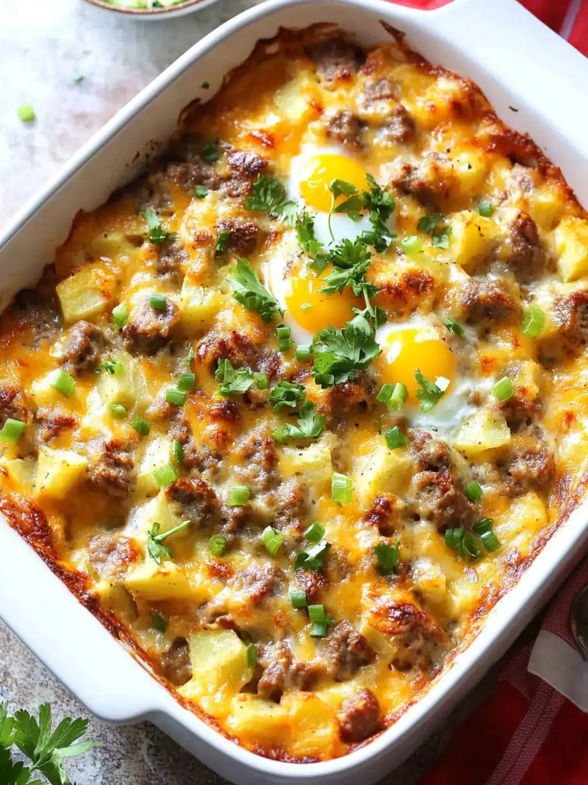 The Best Sausage, Egg, Potato Breakfast Casserole Surprise 5 The Best Sausage, Egg, Potato Breakfast Casserole