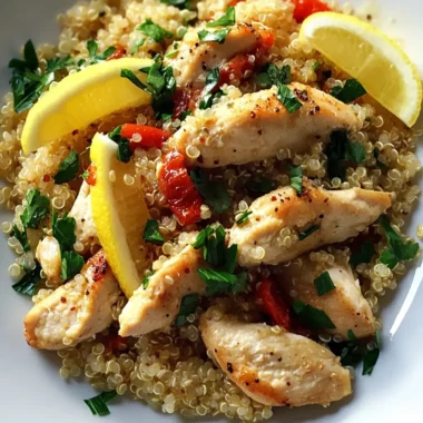 Garlic Lemon Chicken Quinoa for a Flavor-Packed Dinner Delight 10 Garlic Lemon Chicken Quinoa