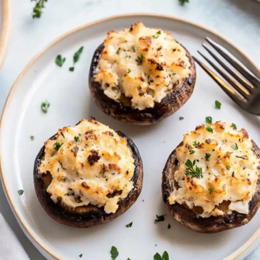 Savory Crab-Stuffed Portobello Mushrooms for a Gourmet Feast 9 Crab-Stuffed Portobello Mushrooms