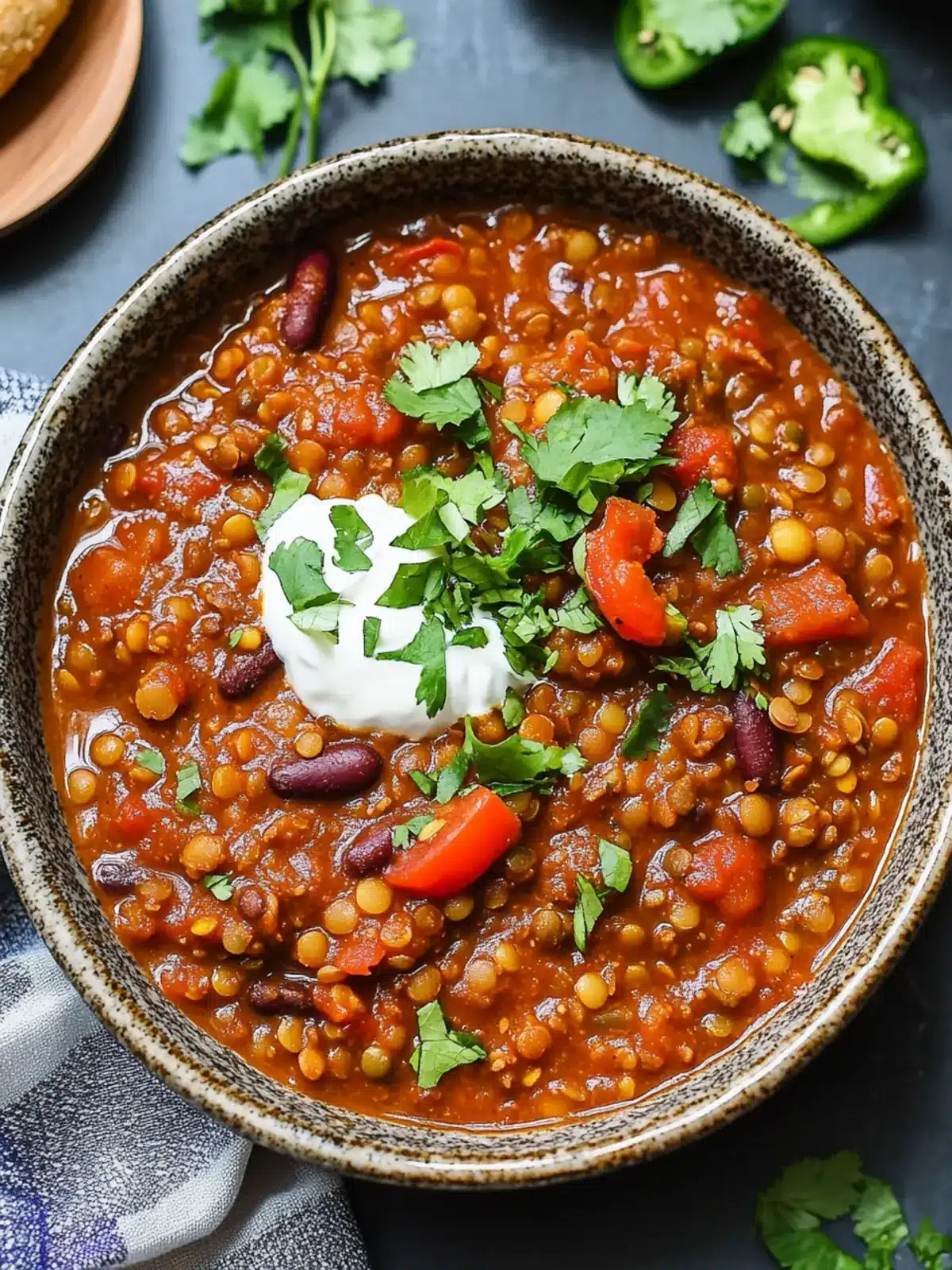 Easy Lentil Chili: A Cozy, Flavor-Packed Delight! 4 Easy Lentil Chili