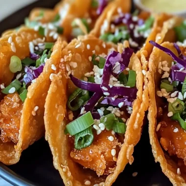 Crispy Chicken Wonton Tacos with Irresistible Teriyaki Glaze 10 Crispy Chicken Wonton Tacos