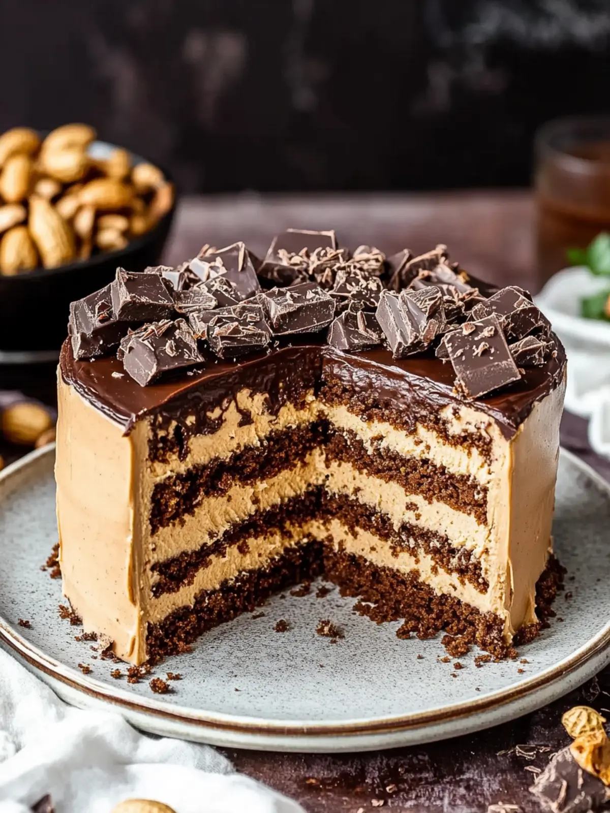No Bake Chocolate Peanut Butter Cake Bliss in Every Bite 3 No Bake Chocolate Peanut Butter Cake