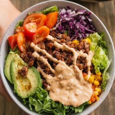 Fully Loaded Burger Bowl with Special Sauce for Ultimate Flavor 10 Fully Loaded Burger Bowl with “Special Sauce”