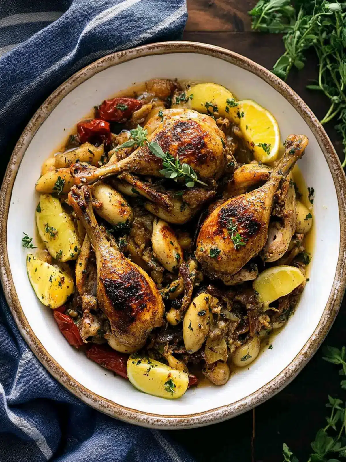 Delicious Greek Braised Quail with Artichokes and Olives 4 Greek Braised Quail