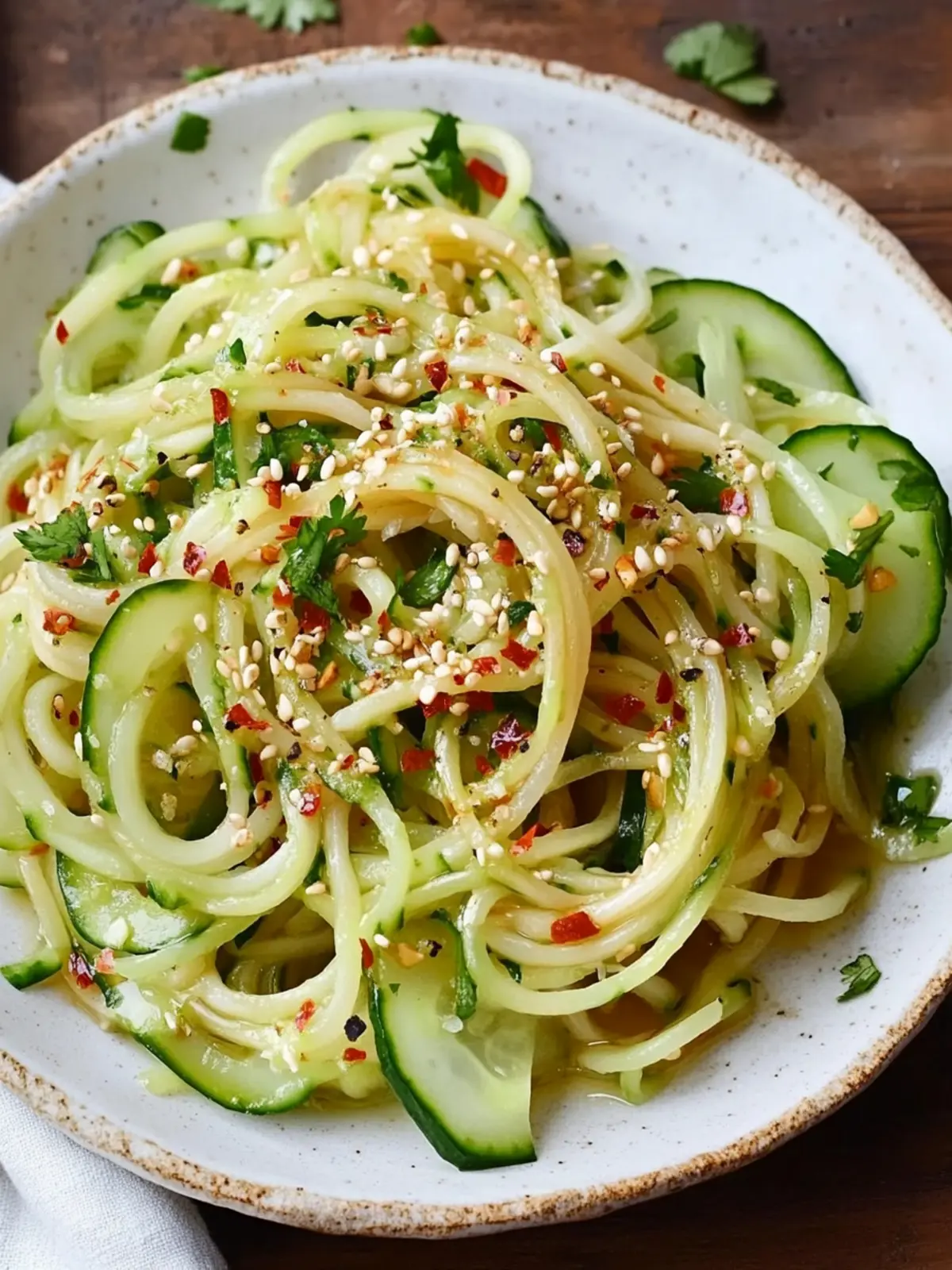 Saucy Chili-Garlic Cucumber Noodles for a Fresh Twist! 5 Saucy Chili-Garlic Cucumber Noodles