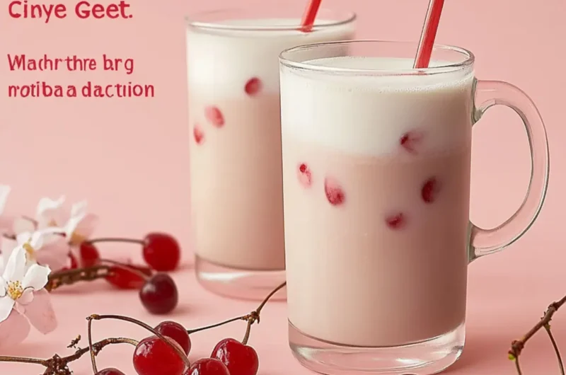 Cherry Earl Grey Milk Tea