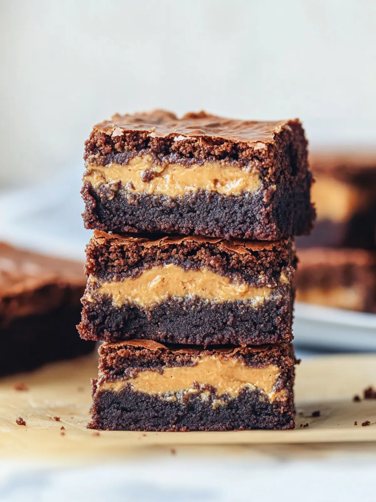 Decadent Peanut Butter Stuffed Brownies You’ll Adore 3 Peanut Butter Stuffed Brownies