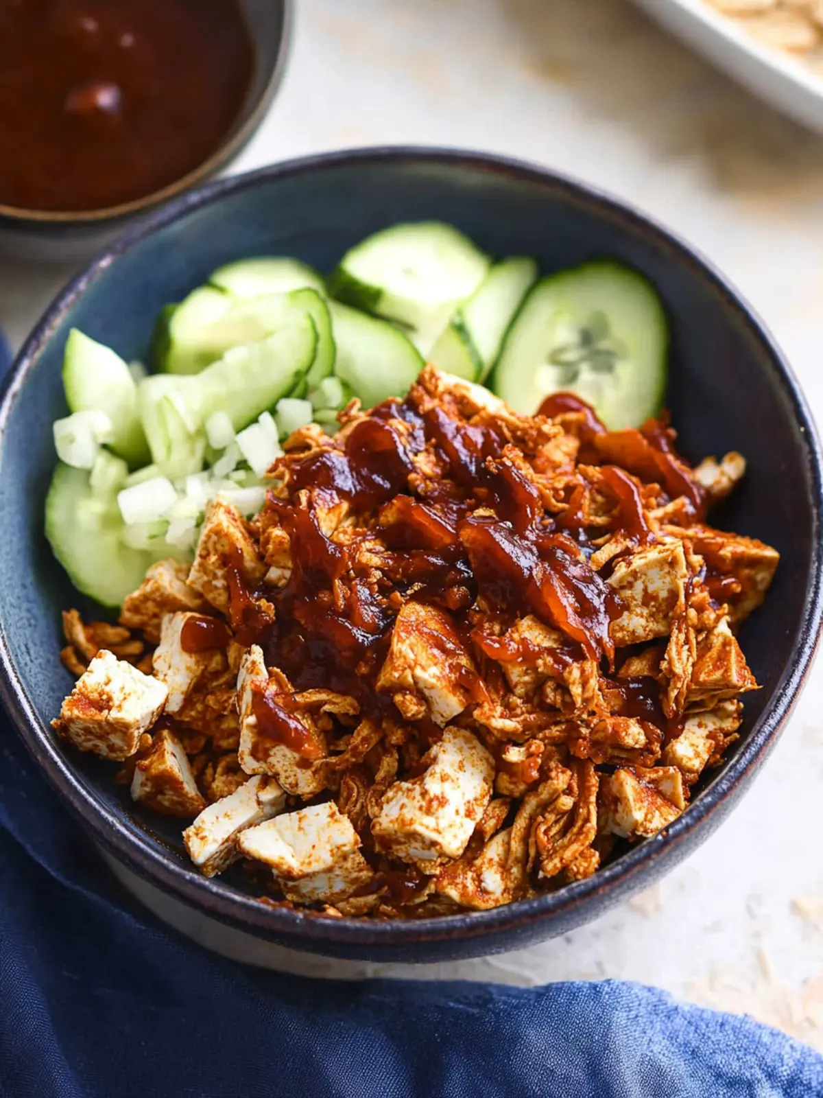 Baked BBQ Shredded Tofu: Smoky, Easy, and Totally Irresistible! 3 Baked BBQ Shredded Tofu