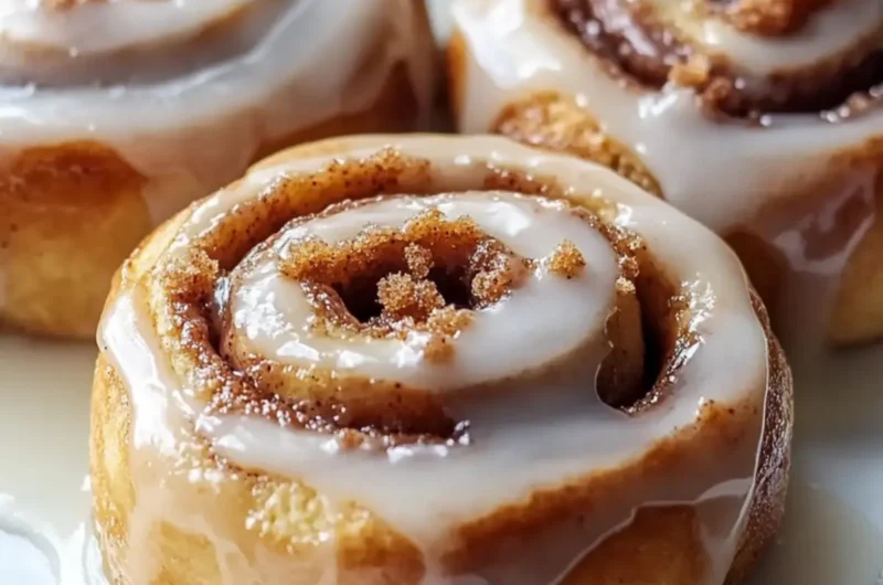 Soft Biscoff Cinnamon Rolls with Sweet Glaze