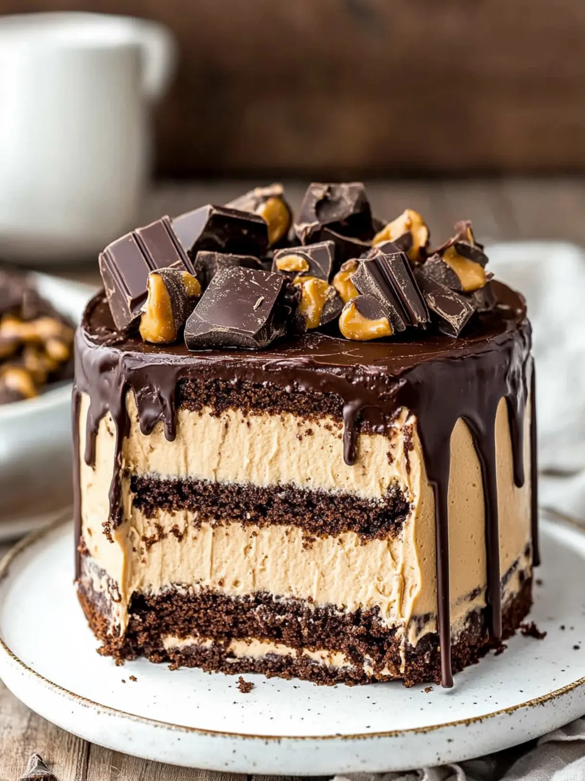 No Bake Chocolate Peanut Butter Cake Bliss in Every Bite 2 No Bake Chocolate Peanut Butter Cake
