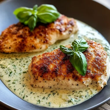 Chicken in Basil Cream Sauce: Quick Gourmet Delight 9 Chicken in Basil Cream Sauce