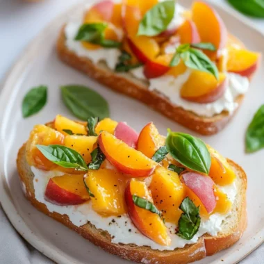 Sun-Kissed Peach Bruschetta: A Zesty Summer Appetizer 10 Sun-Kissed Peach Bruschetta