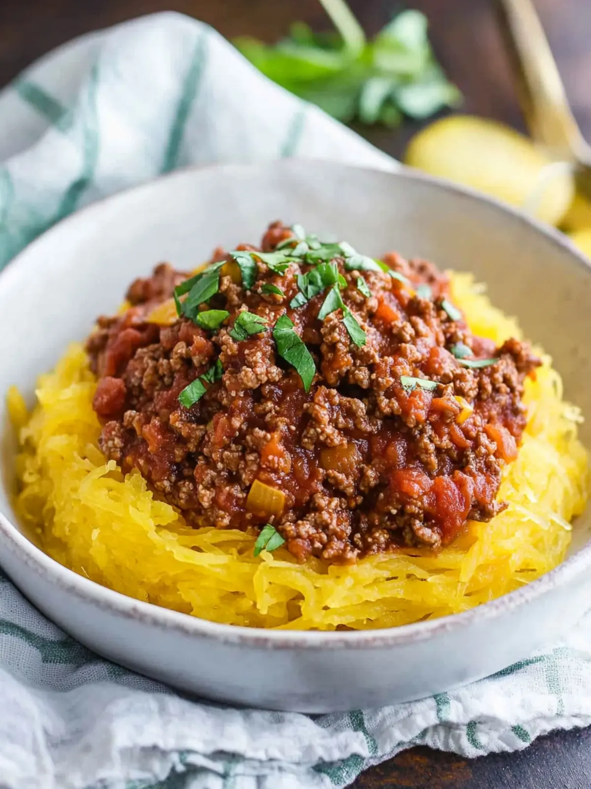 Savory Spaghetti Squash Bolognese: A Keto Delight! 3 Spaghetti Squash Bolognese (Keto, Low Carb)