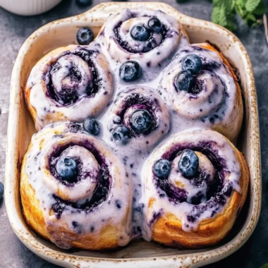 Fluffy Blueberry Cinnamon Rolls with Irresistible Icing 10 Blueberry Cinnamon Rolls