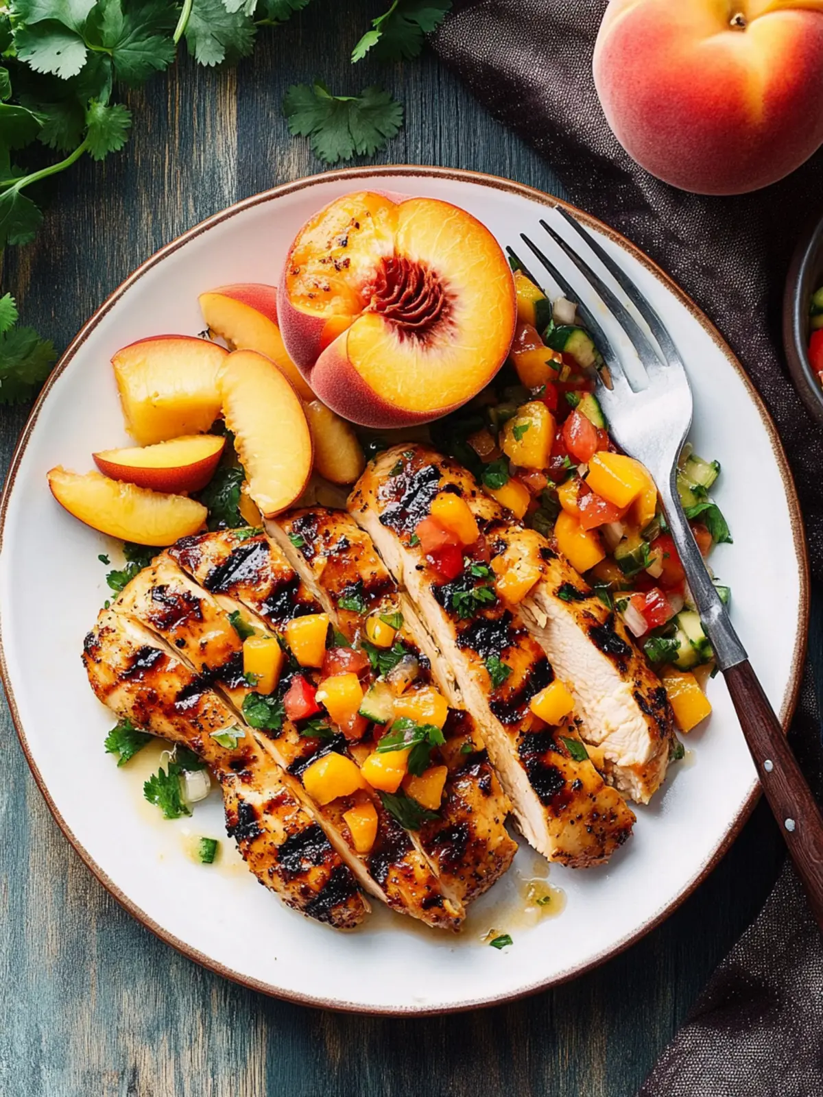Grilled Peach Salsa Chicken: Bright Flavors for Summer Nights 2 Peach Salsa Chicken