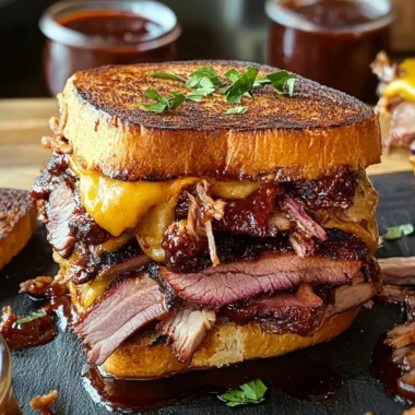 The Best BBQ Brisket Melts