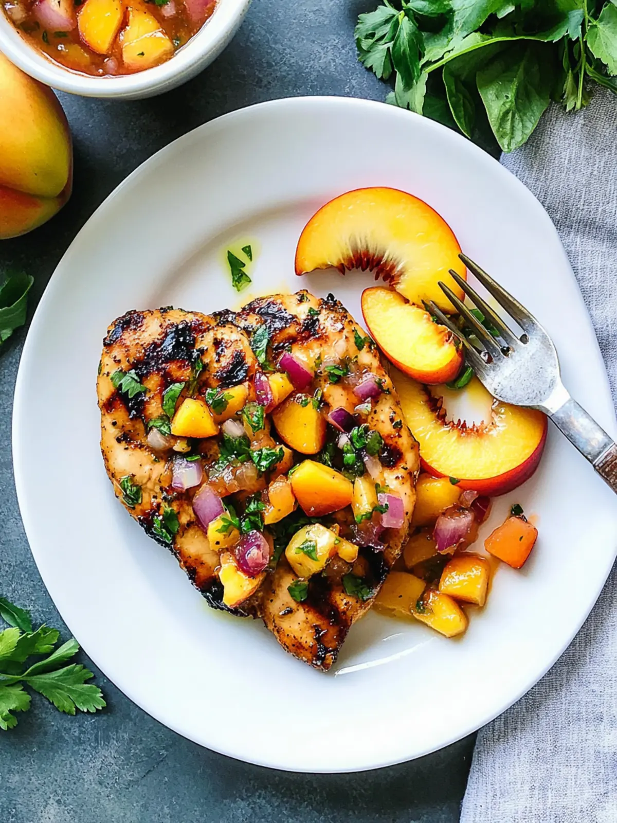 Grilled Peach Salsa Chicken: Bright Flavors for Summer Nights 5 Peach Salsa Chicken