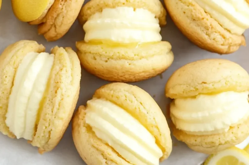 Miniature Whoopie Pies with Lemon Buttercream