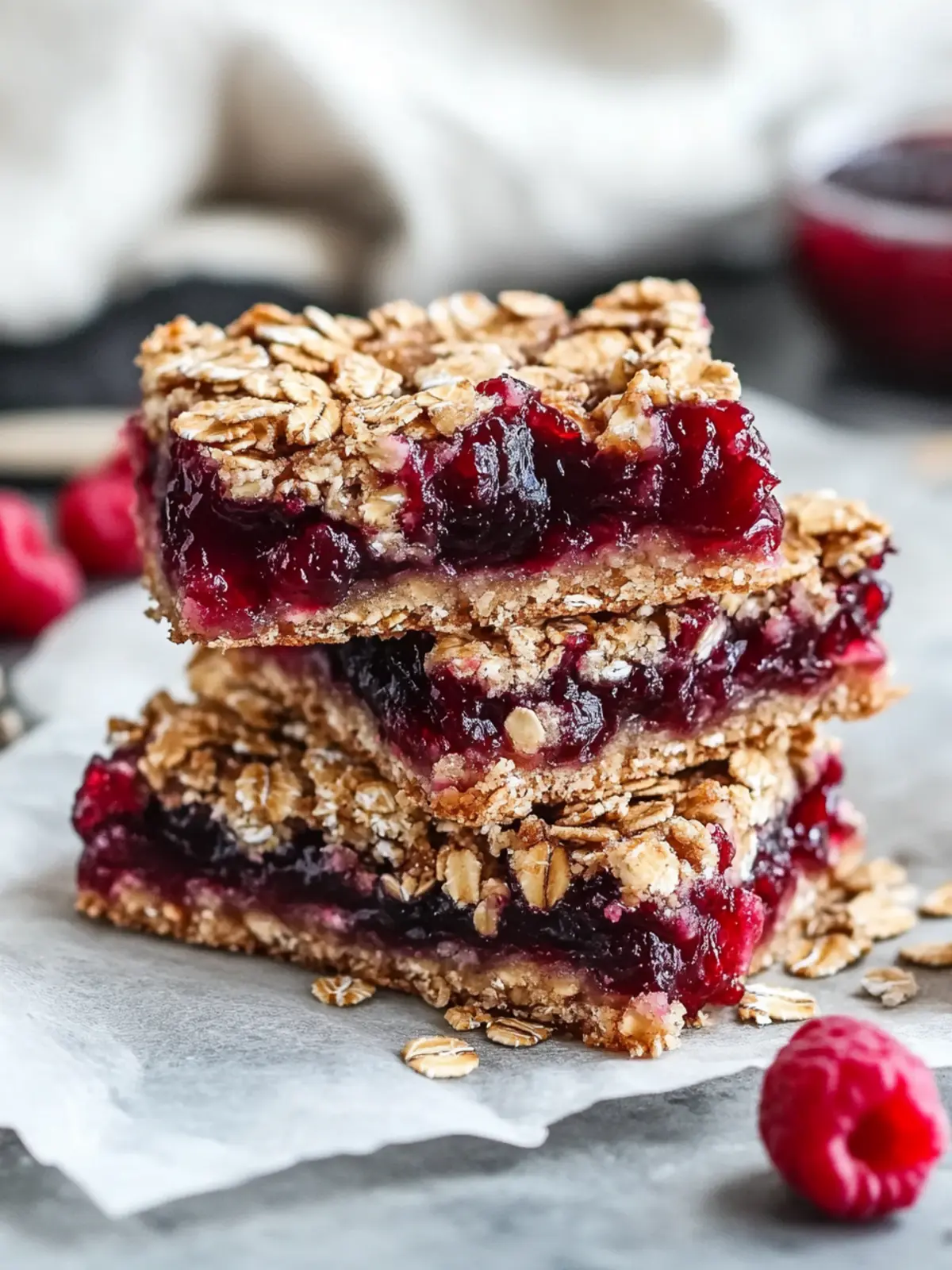 Soft & Chewy Jam-Filled Oatmeal Bars: A Guilt-Free Delight 2 Soft & Chewy Jam-Filled Oatmeal Bars