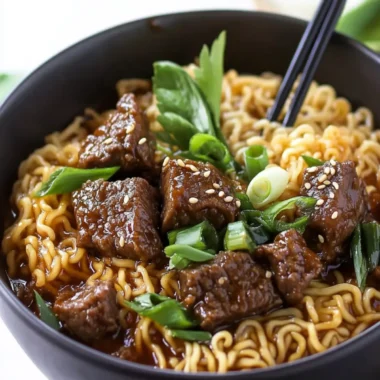 Mongolian Beef Ramen